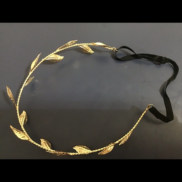 Gold leaf expandable headband - Picture 2 of 3
